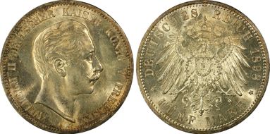 1898-A 5 Mk J-104 MS64