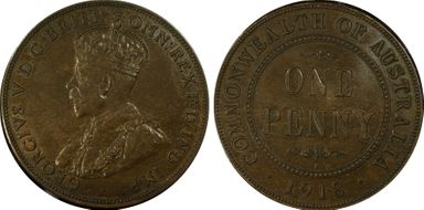 1918-I (c) 1D KM-23 MS63BN