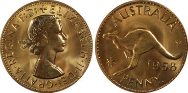 1958 Y. (p) 1D PR65RD