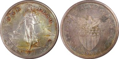 1908 Peso PR66