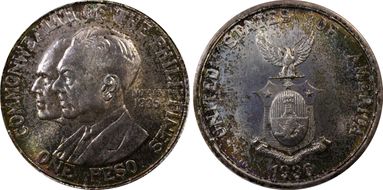 1936-M Peso Murphy-Quezon MS67+