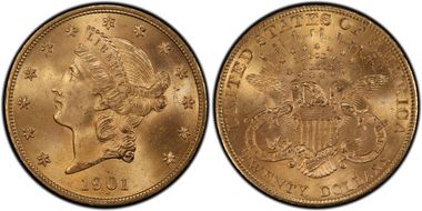 1901 $20 MS65+