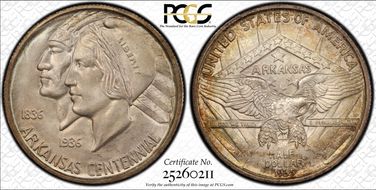 1935-D 50C Arkansas MS67+