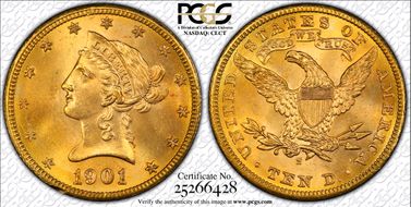 1901-S $10 MS66