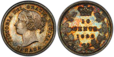 1858 10C Plain Edge SP66