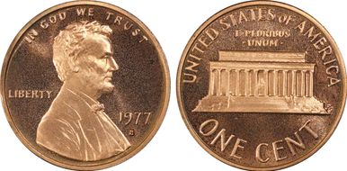 1977-S 1C PR67CAM