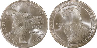 1983-P $1 Olympic MS68