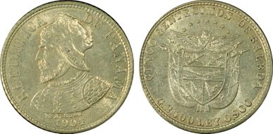 1904 5C KM-2  Ag MS63