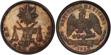 1873-Mo M Peso KM-408.5 MS64
