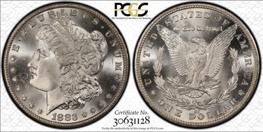 1883-CC $1 MS66+
