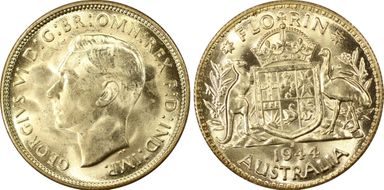 1944-S Florin KM-40  Ag MS64