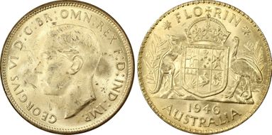1946(m) Florin MS63
