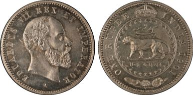 1901 P Rupee Pattern Prid-1045 SW-7.1 PR63