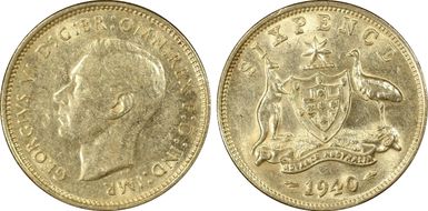 1940(m) 6D KM-38  Ag AU53