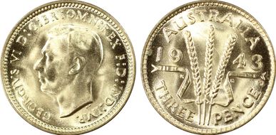 1943-D 3D KM-37  Ag MS65