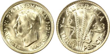 1943-D 3D KM-37  Ag MS66