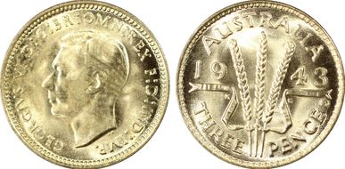 1943-D 3D KM-37  Ag MS64