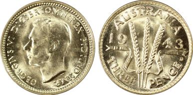 1943-D 3D KM-37  Ag MS62
