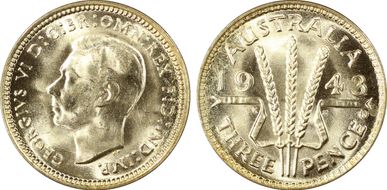 1943-D 3D KM-37  Ag MS64