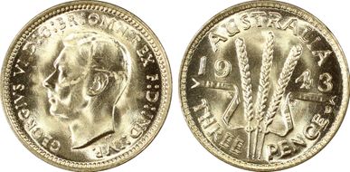 1943-D 3D KM-37  Ag MS63