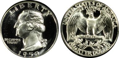 1950 25C PR67+