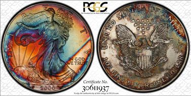 2000 $1 Silver Eagle MS69