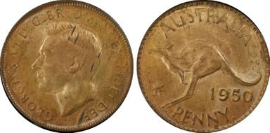 1950 Y. (p) 1D MS64RB