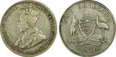 1921(sy) Shil Star KM-26  Ag XF45