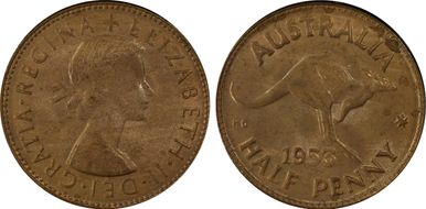 1953 A. (p) 1/2D MS64RB