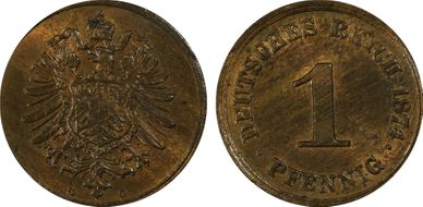 1874-G Pfg MS64RB
