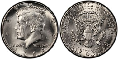 1964-D 50C QDO, FS-105 MS66