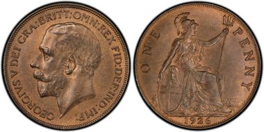 1926 1D S-4051 Orig Effigy MS64BN