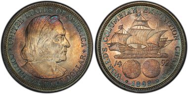 1892 50C Columbian MS66+