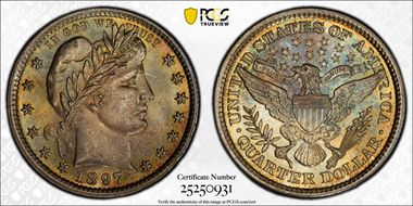 1897 25C MS67