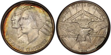 1936-D 50C Arkansas MS67+