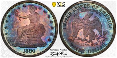 1880 T$1 Trade PR67