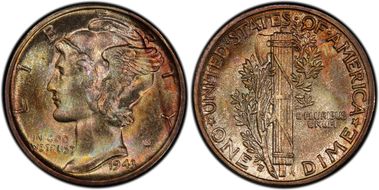 1943-S 10C MS67+