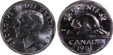 1951 5C Low Relief MS65