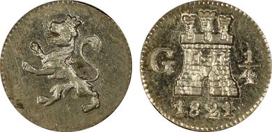 1821-G 1/4 R KM-72 MS63