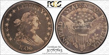 1806 50C O-120a Pointed 6, Stem F12