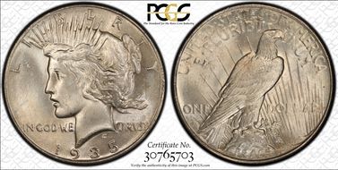 1935 $1 MS64