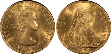 1964 1D S-4157 MS65RD