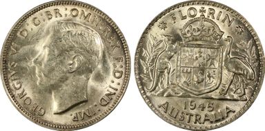1945(m) Florin KM-40  Ag MS61