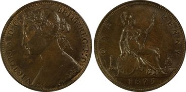 1875 1D S-3954 MS64BN