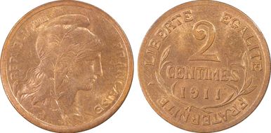 1911 2C Gad-107 MS64RD