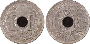 1925 10C Gad-286 F-138 MS66