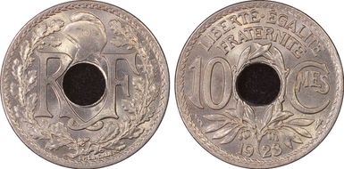 1923 10C Gad-286 F-138 Poissy MS66