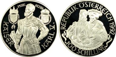 1992 100 Sch Karl V KM-3007 PR69DCAM