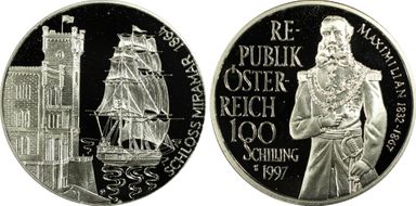 1997 100 Sch Emperor Maximilian Miramar Palace PR68DCAM