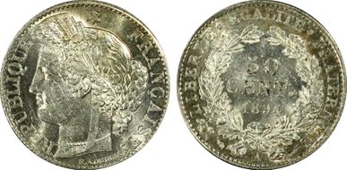 1894-A 50C Gad-419a F-189 AU58
